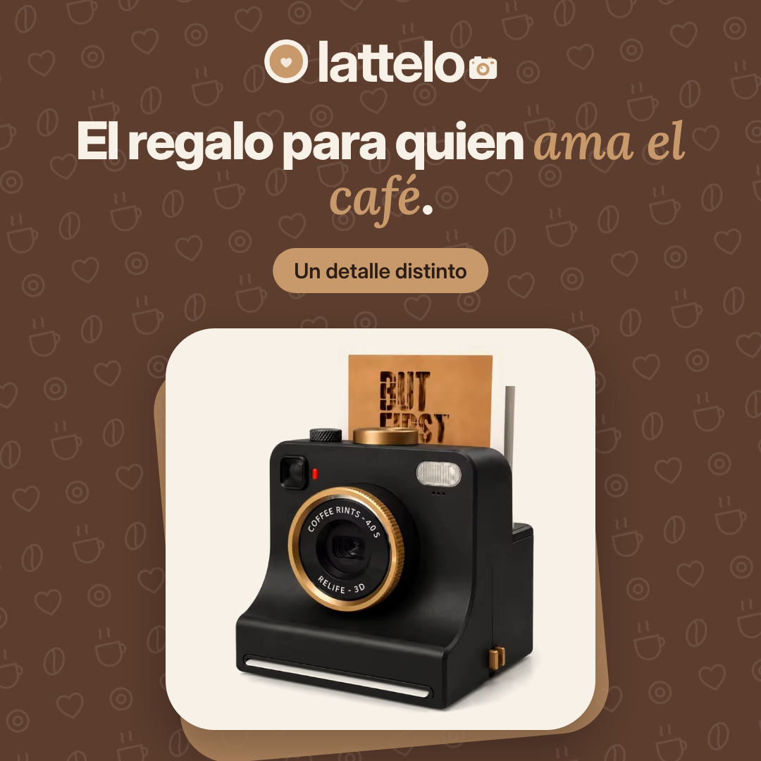 Cámara que dibuja en la espuma de tu café