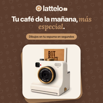 Cámara que dibuja en la espuma de tu café