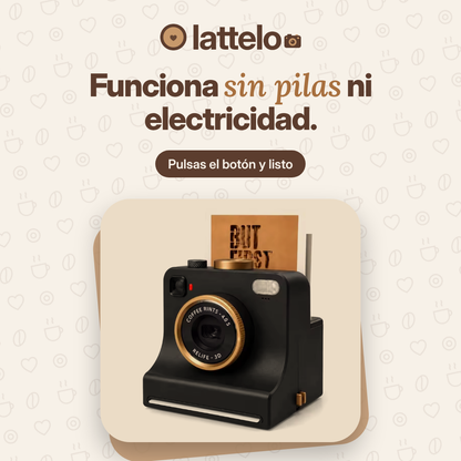 Cámara que dibuja en la espuma de tu café