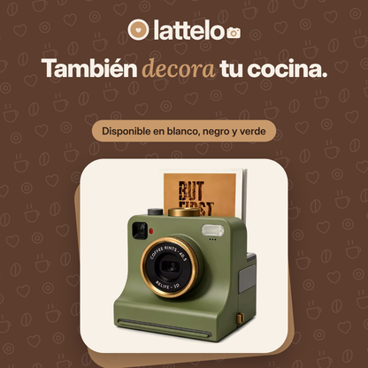 Cámara que dibuja en la espuma de tu café