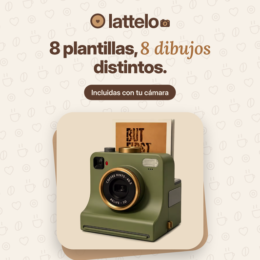 Cámara que dibuja en la espuma de tu café